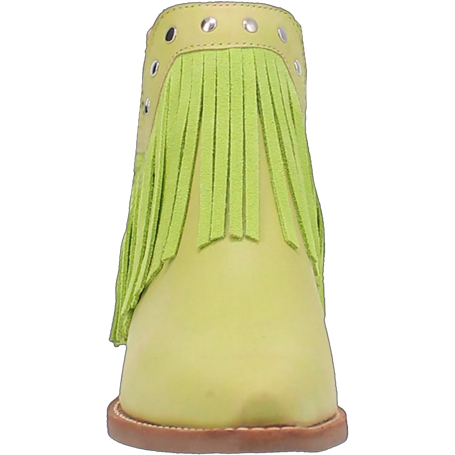 Dingo Womens Fine N Dandy Bootie Lime Leather Fashion Boots