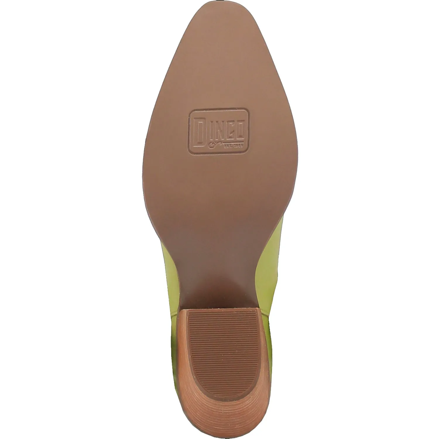 Dingo Womens Fine N Dandy Bootie Lime Leather Fashion Boots
