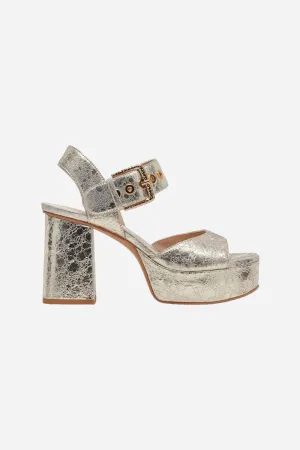 Dolce Vita Bobby Sandals in Platinum Leather