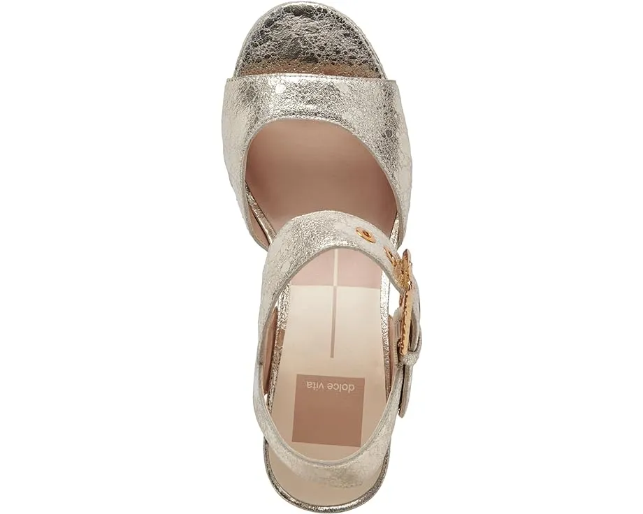 Dolce Vita Bobby Sandals in Platinum Leather