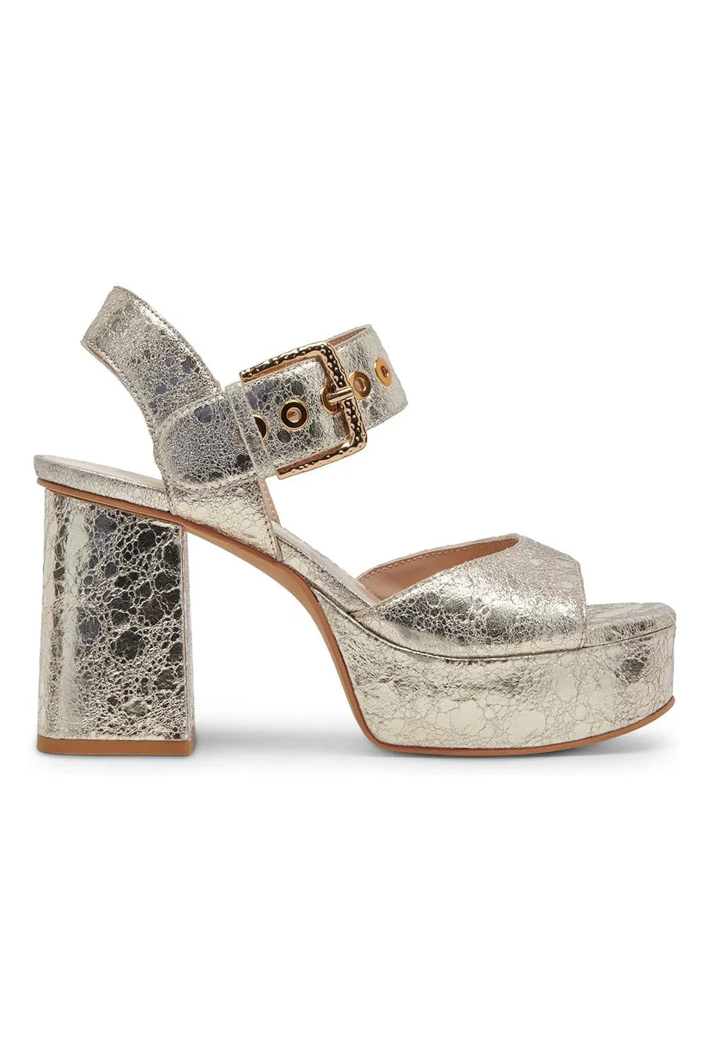 Dolce Vita Bobby Sandals in Platinum Leather