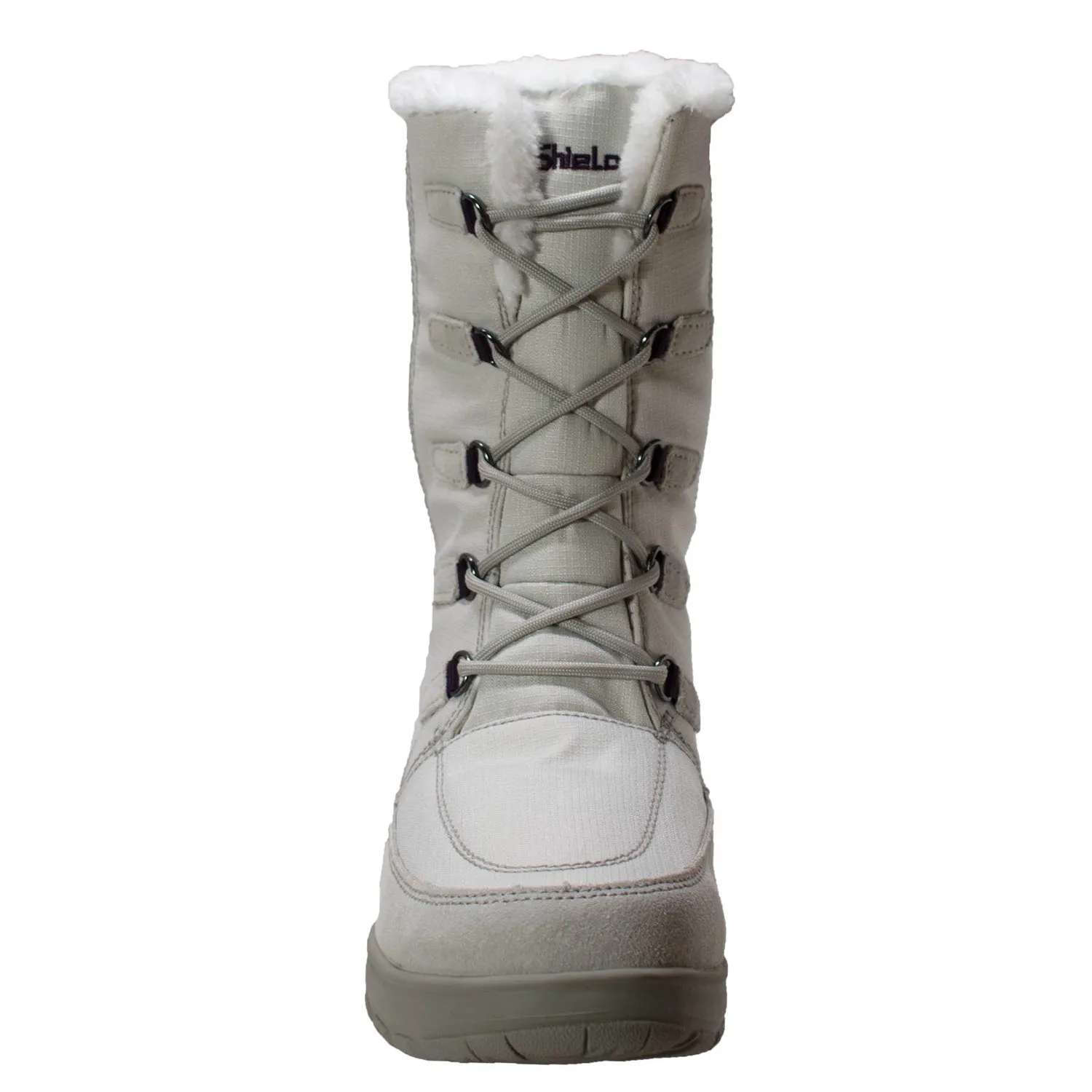 FreeShield Womens Waterproof White Winter Boots
