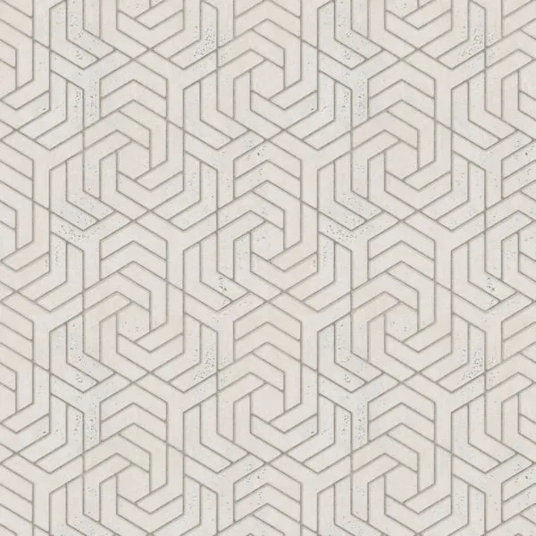Galerie Hex Geometric Wallpaper Beige 32608