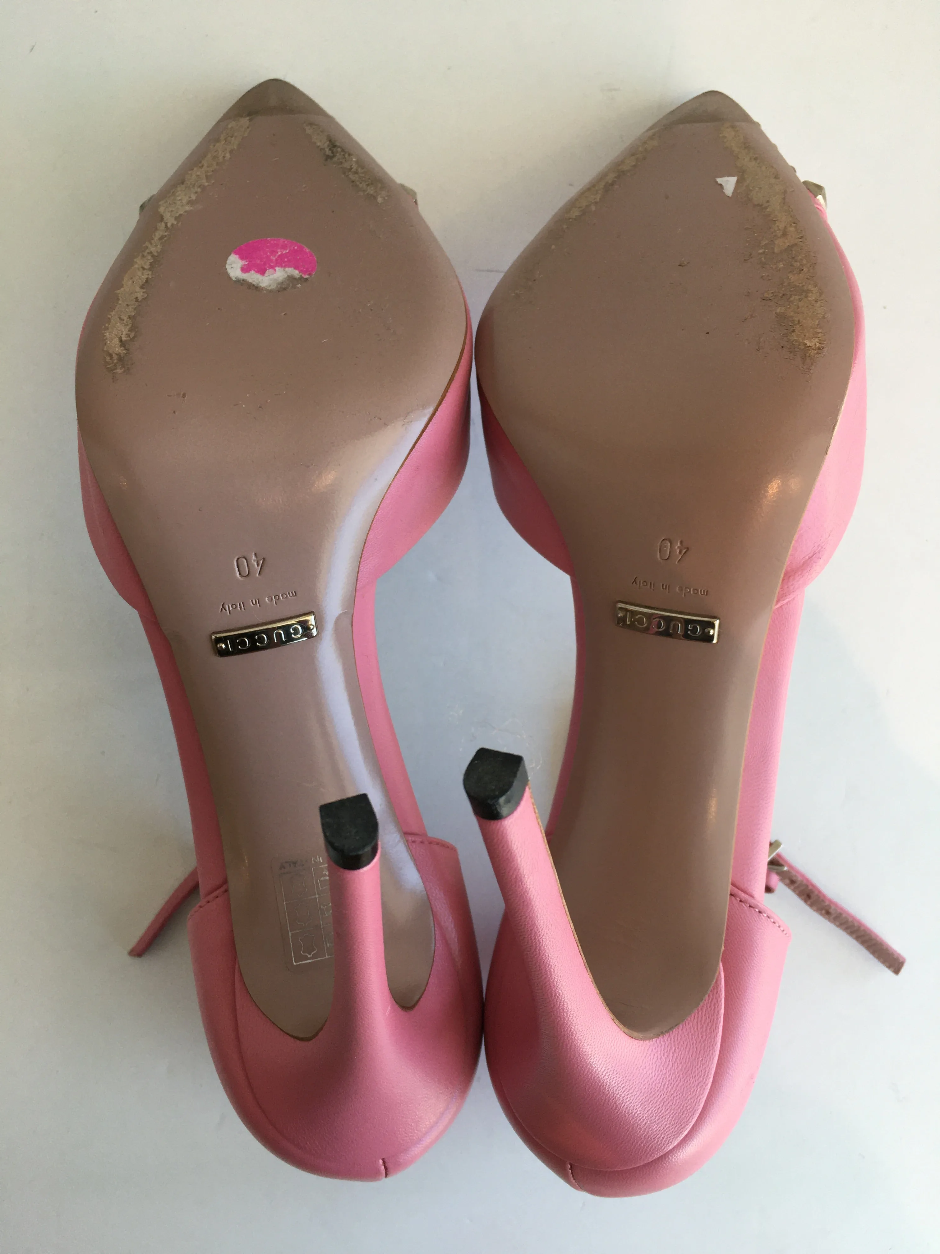 Gucci Studded T-Strap Pumps