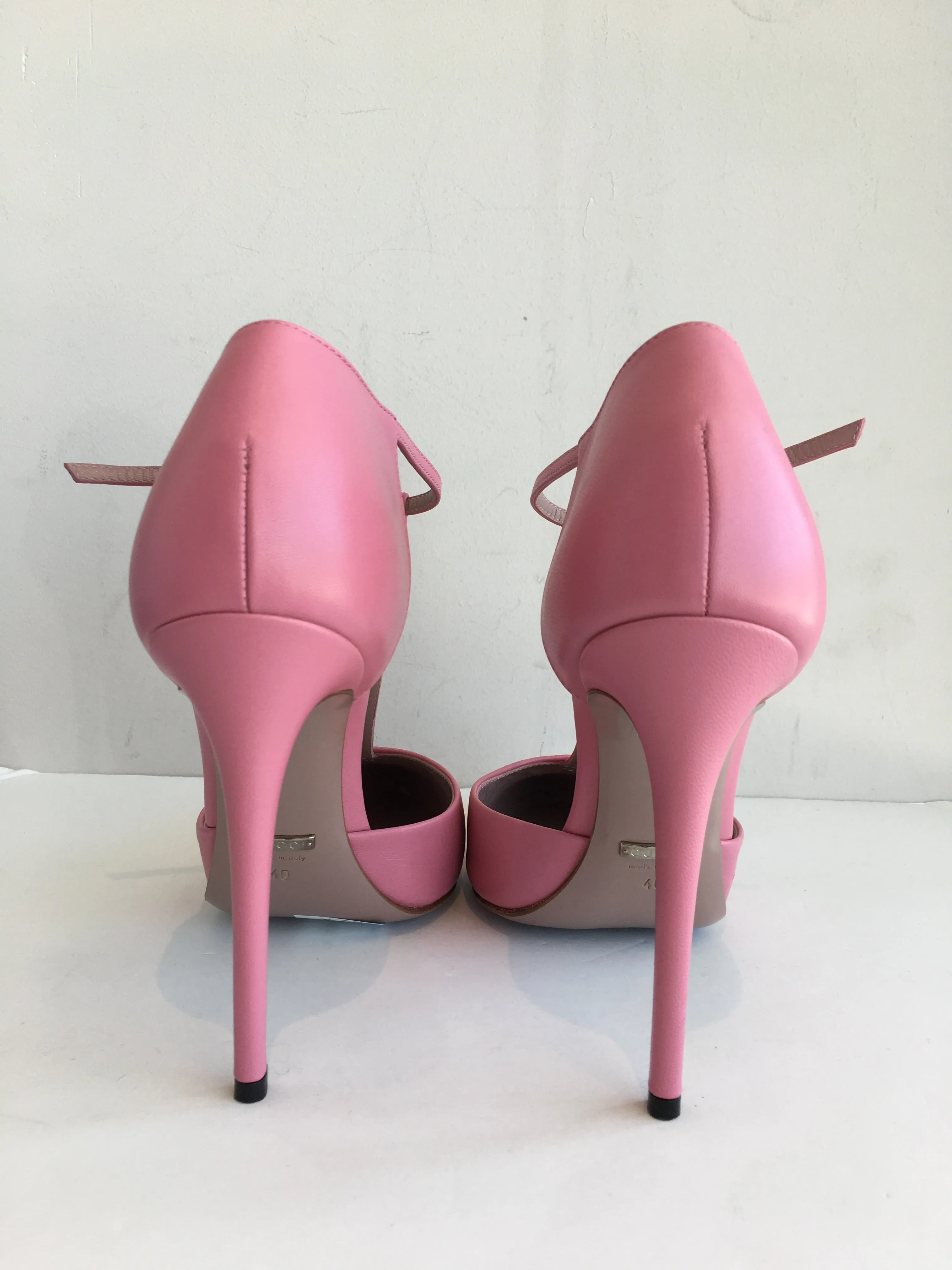 Gucci Studded T-Strap Pumps