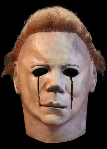 Halloween II Micheal Myers Blood Tears Deluxe Mask by Trick or Treat Studios