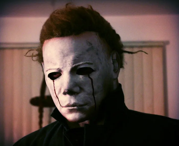 Halloween II Micheal Myers Blood Tears Deluxe Mask by Trick or Treat Studios