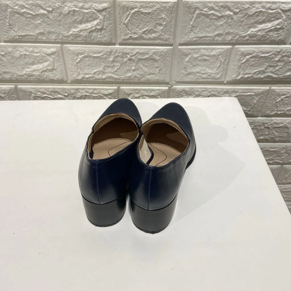 Heeled Leather Loafers