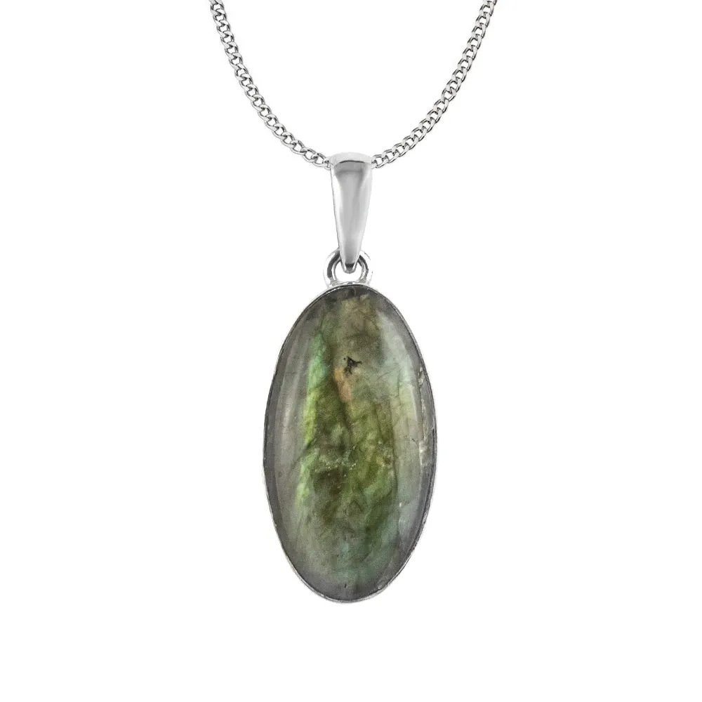 Labradorite Sterling Silver Pendant