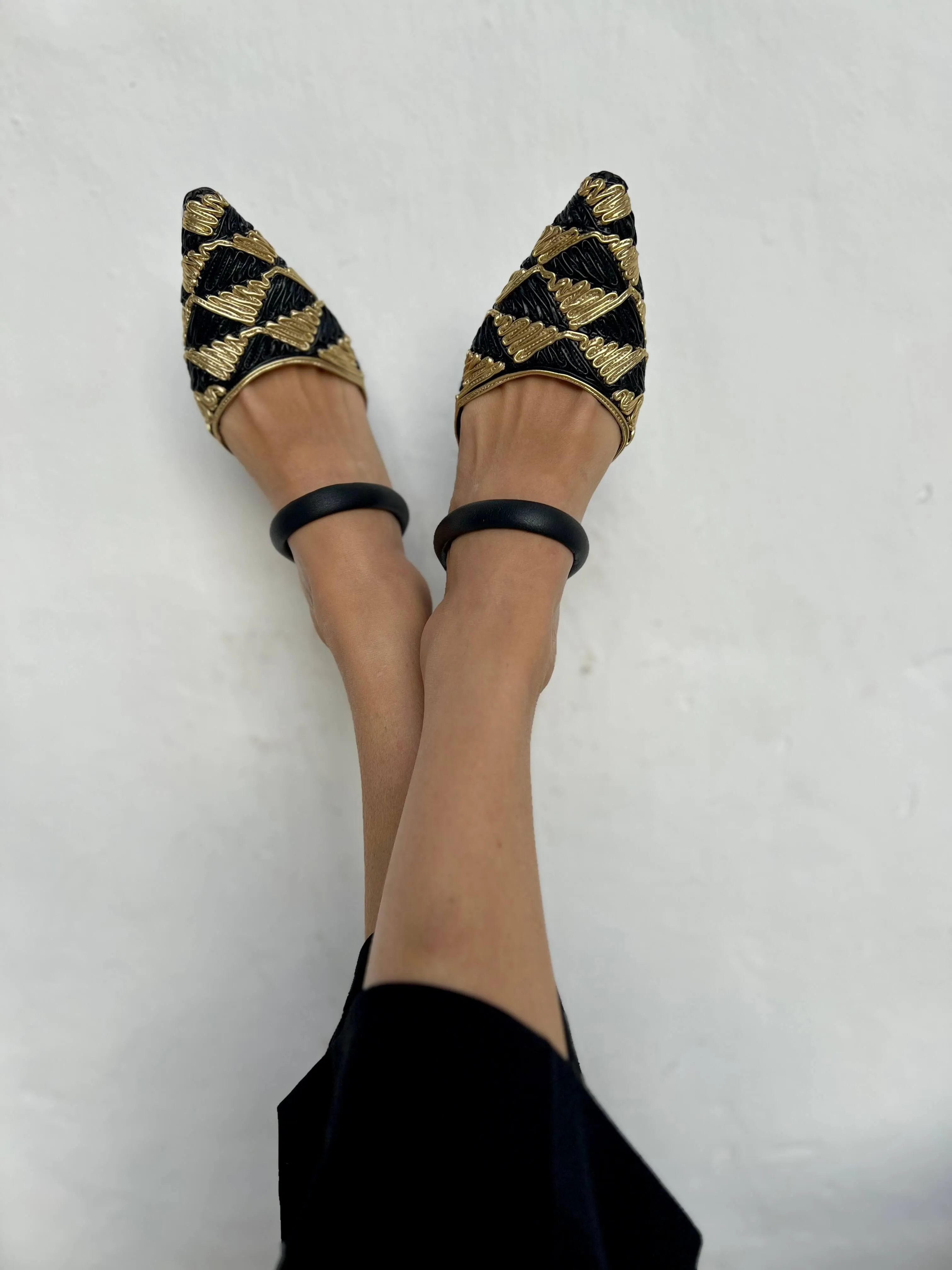 Lady Grace Vegan Heeled Pumps | Golden