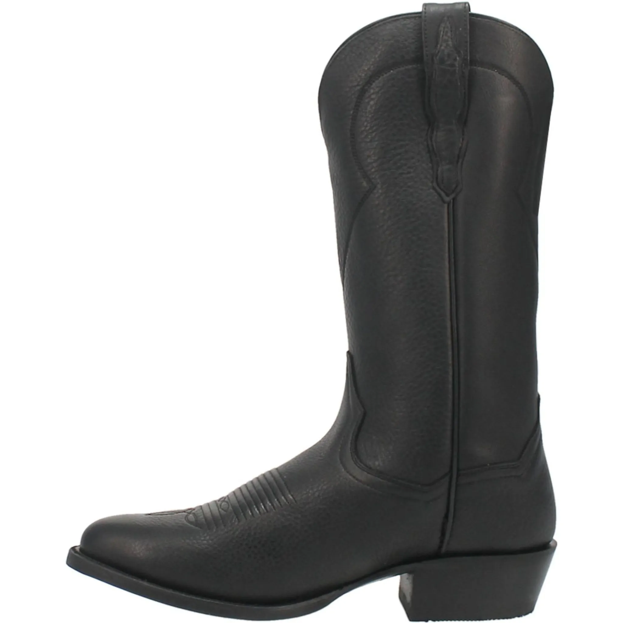 LAREDO MEN'S BLACK PIKE R TOE WESTERN BOOTS - DP2480