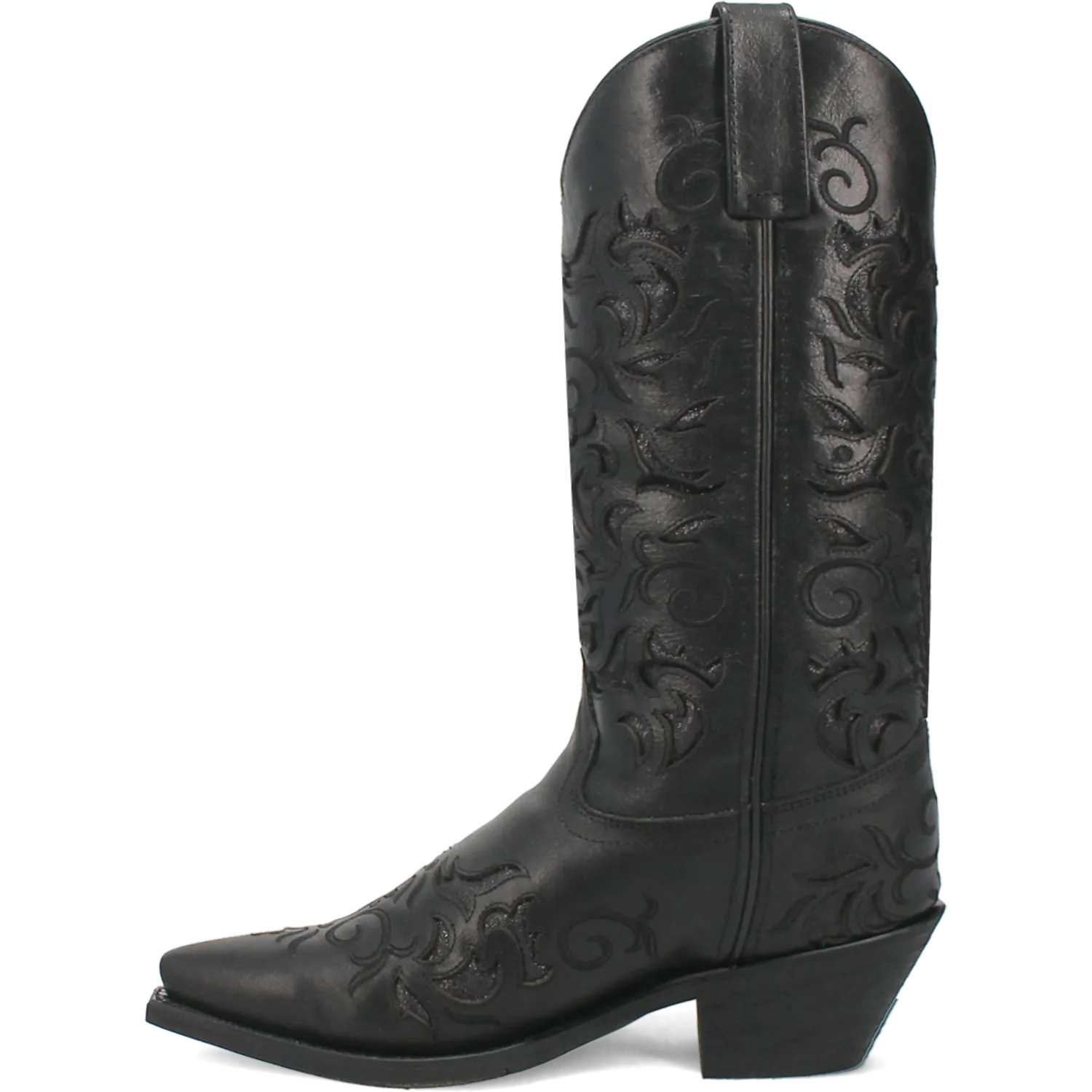 Laredo Women's 12" Night Sky Snip Toe Western Boot - Black 52450