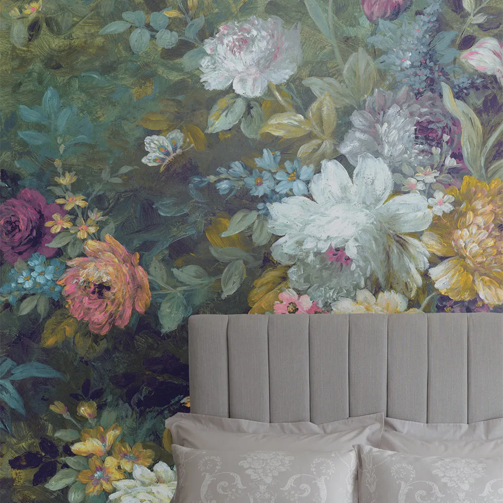 Laura Ashley Mathilde Mural 3m x 2.8m Multi 115278