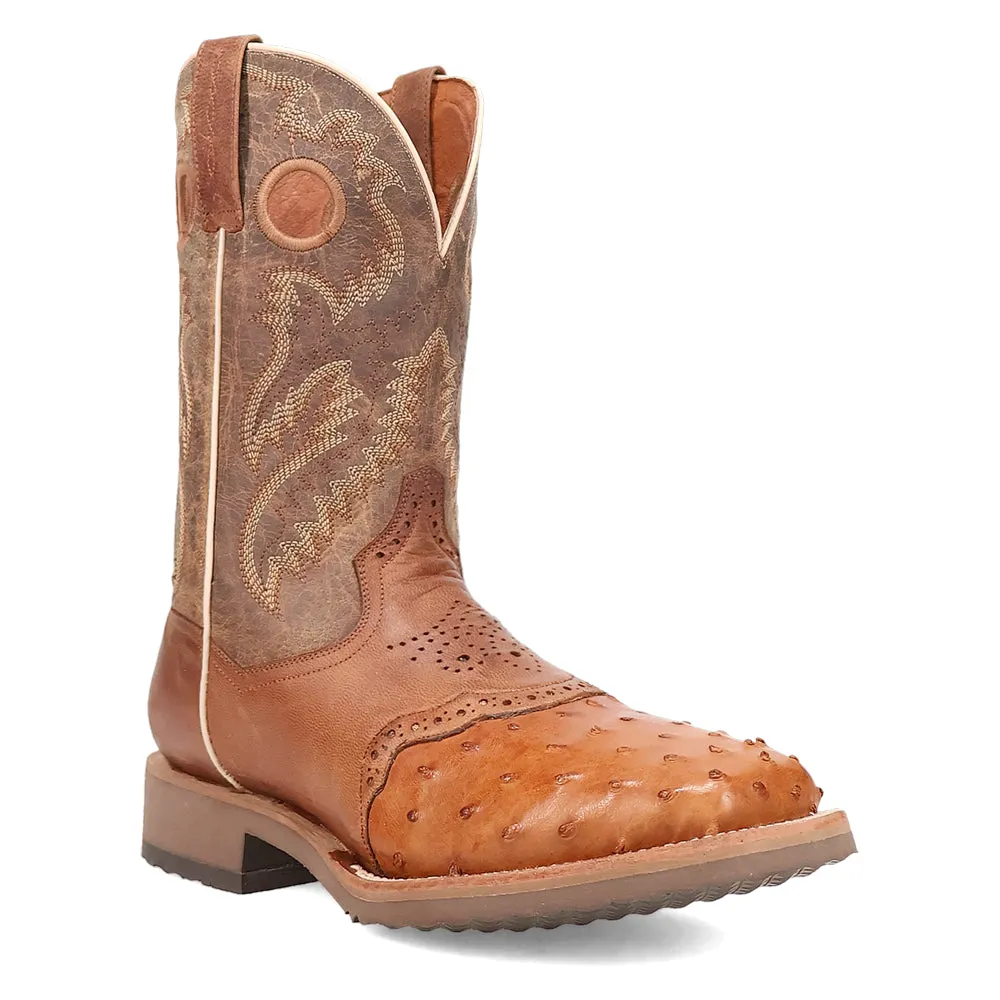 Martel Ostrich Square Toe Cowboy Boots