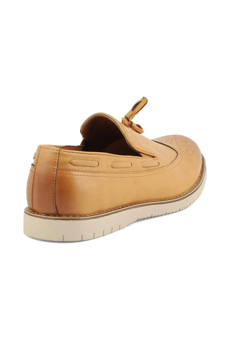 Men Casual Shoe/Moccs M22057-Mustard