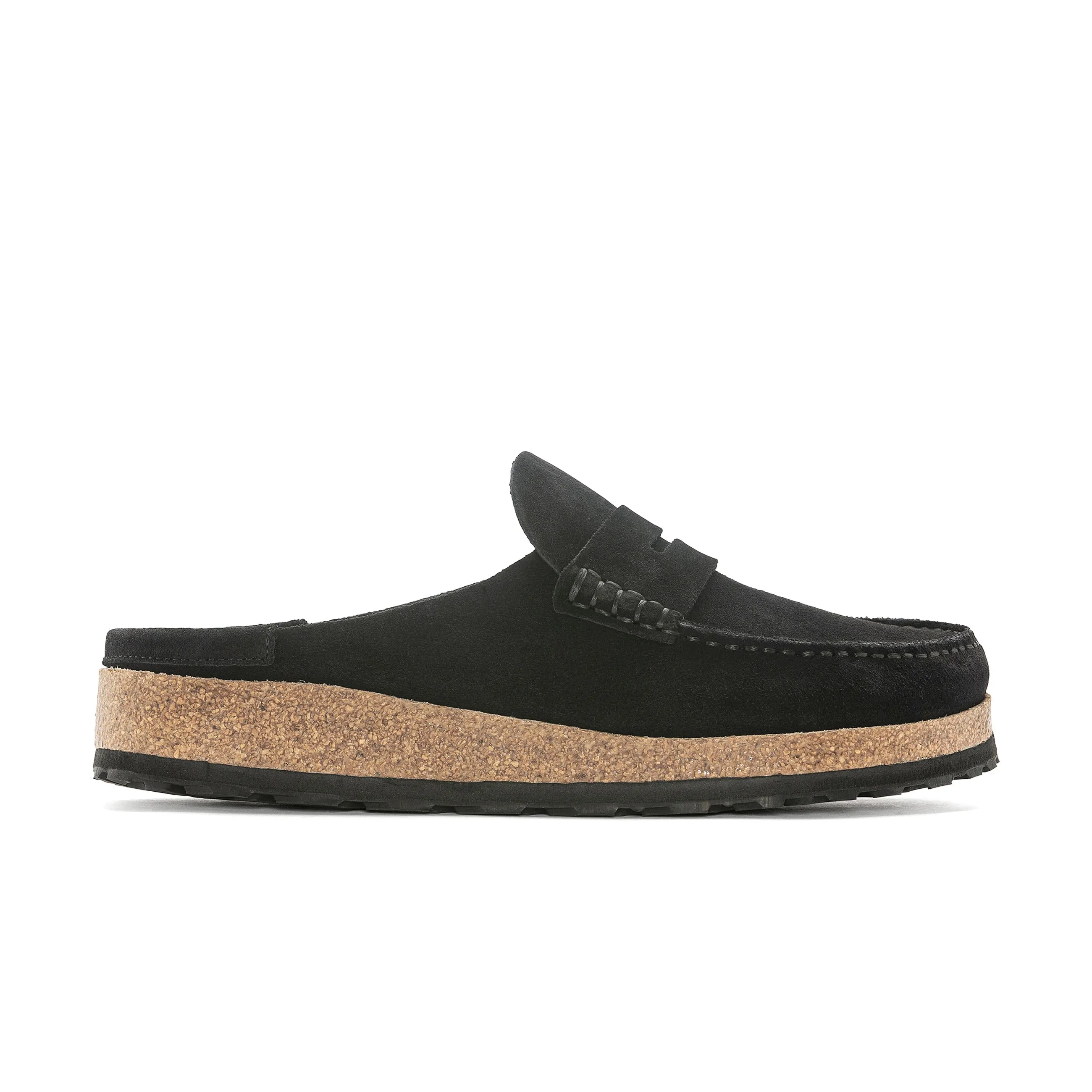 Naples Black Suede Leather