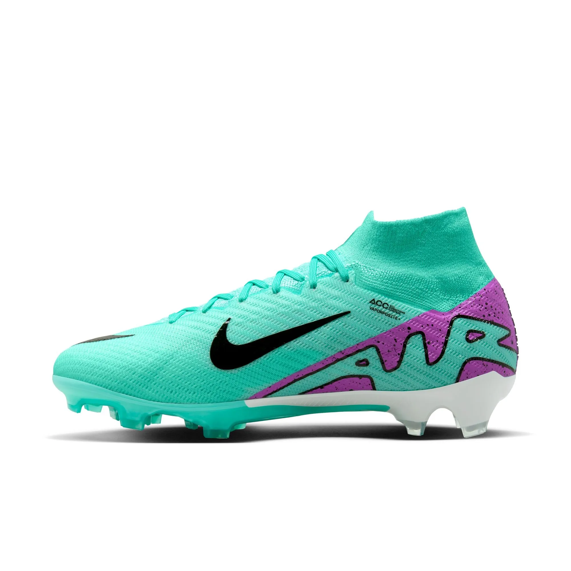 Nike Air Zoom Mercurial Superfly 9 Elite FG Firm Ground Soccer Cleat - Hyper Turquoise/Fuchsia Dream/Black/White