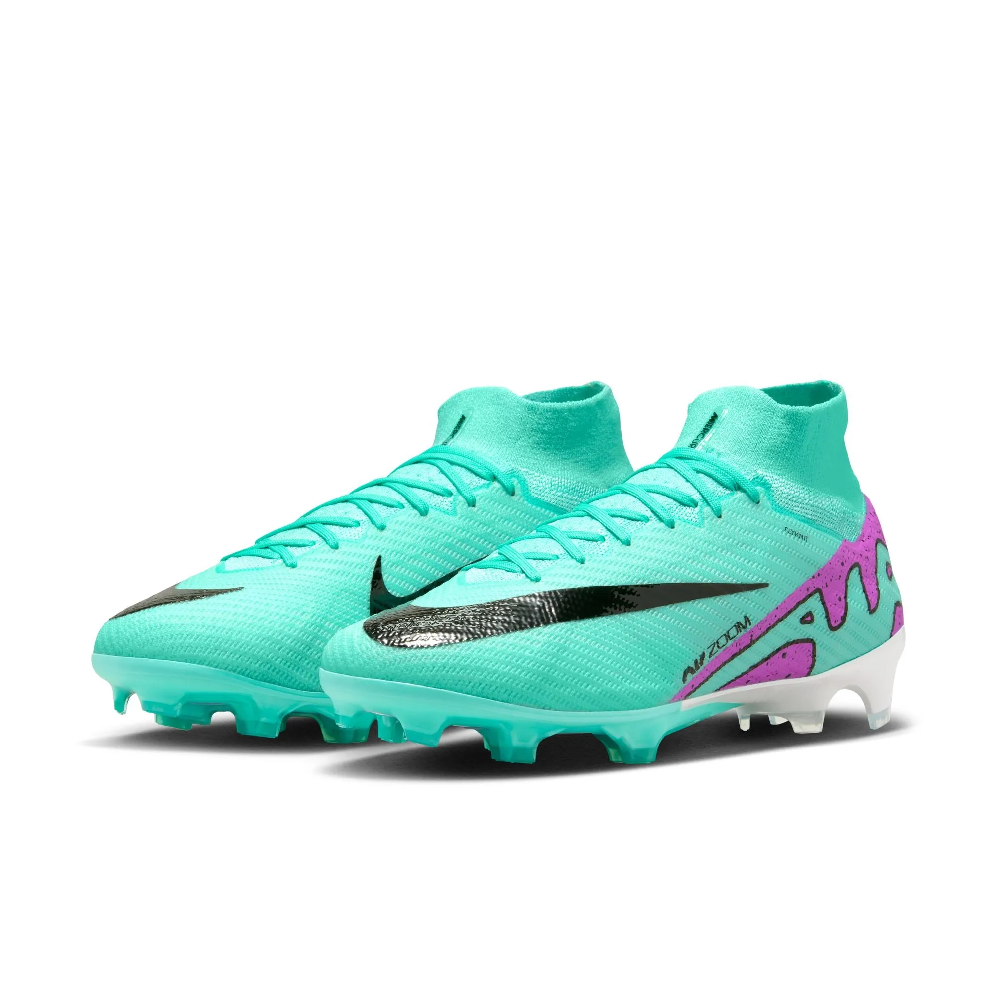 Nike Air Zoom Mercurial Superfly 9 Elite FG Firm Ground Soccer Cleat - Hyper Turquoise/Fuchsia Dream/Black/White