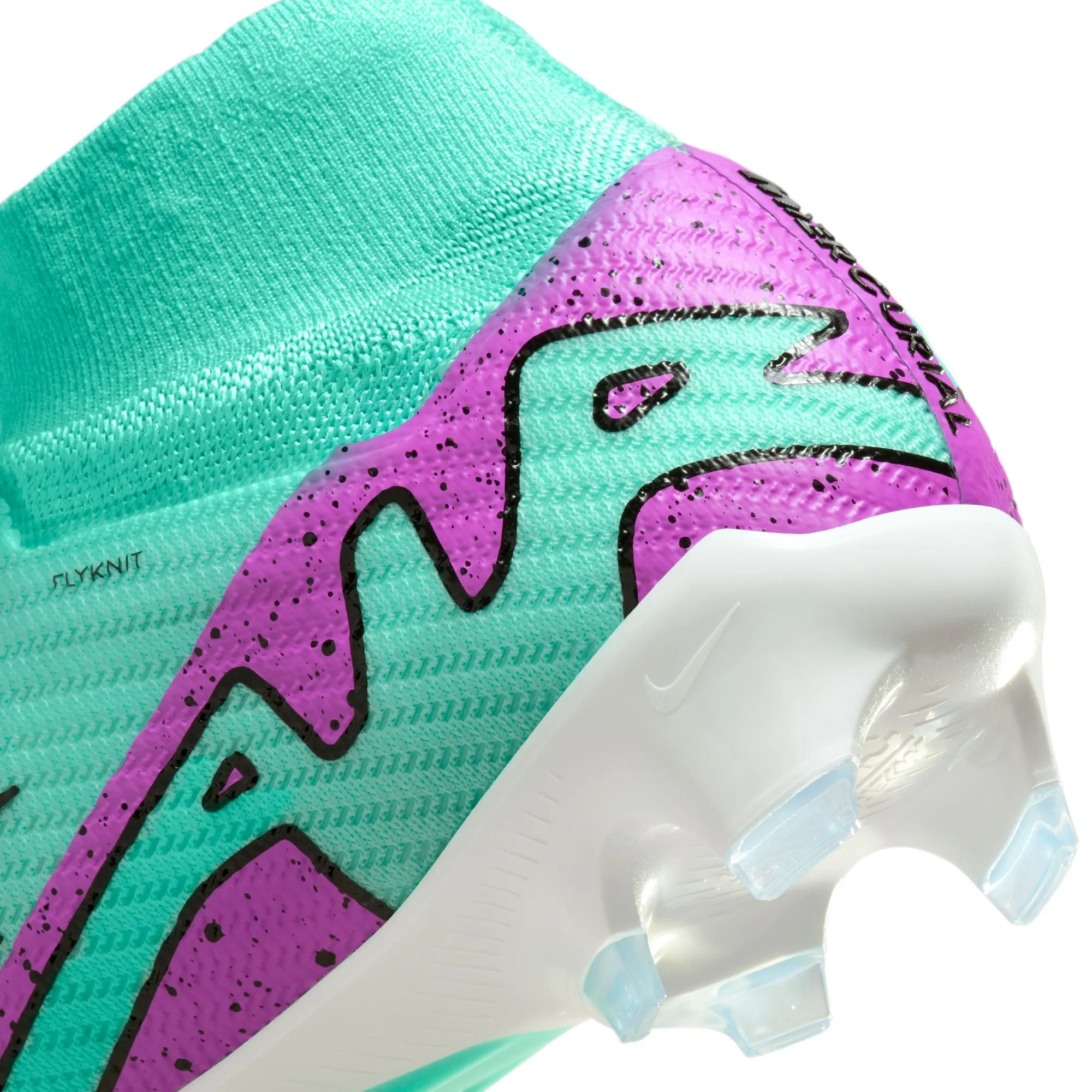 Nike Air Zoom Mercurial Superfly 9 Elite FG Firm Ground Soccer Cleat - Hyper Turquoise/Fuchsia Dream/Black/White