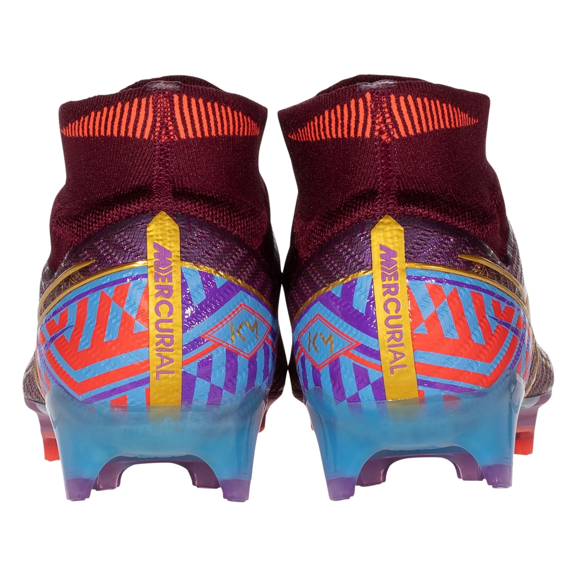 Nike Air Zoom Mercurial Superfly 9 KM Elite FG Firm Ground Soccer Cleats - Dark Beetroot/Vivid Gold