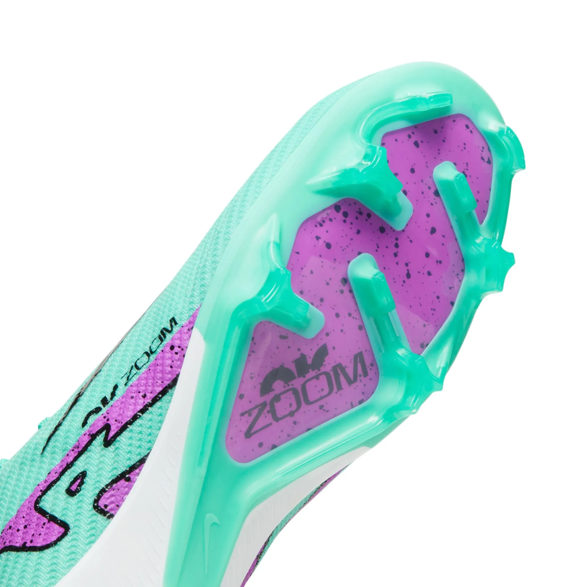Nike Air Zoom Mercurial Vapor 15 Elite FG Firm Ground Soccer Cleat - Hyper Turquoise/Fuchsia Dream/Black/White