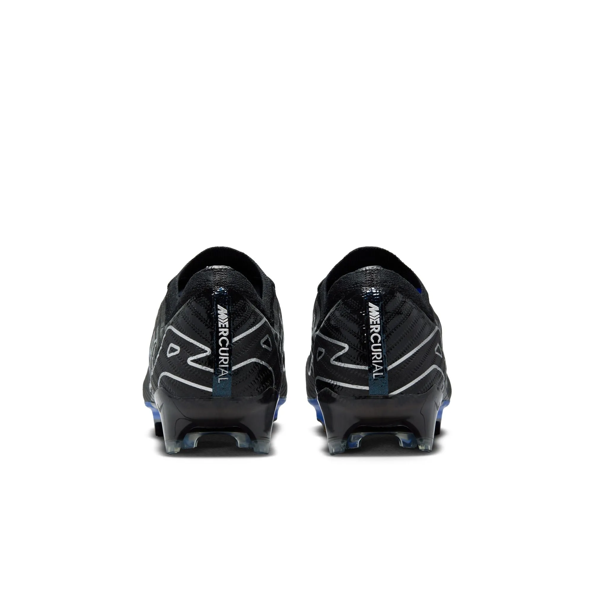 Nike Air Zoom Mercurial Vapor 15 Elite FG Soccer Cleat - Black/Chrome/HyperRoyal