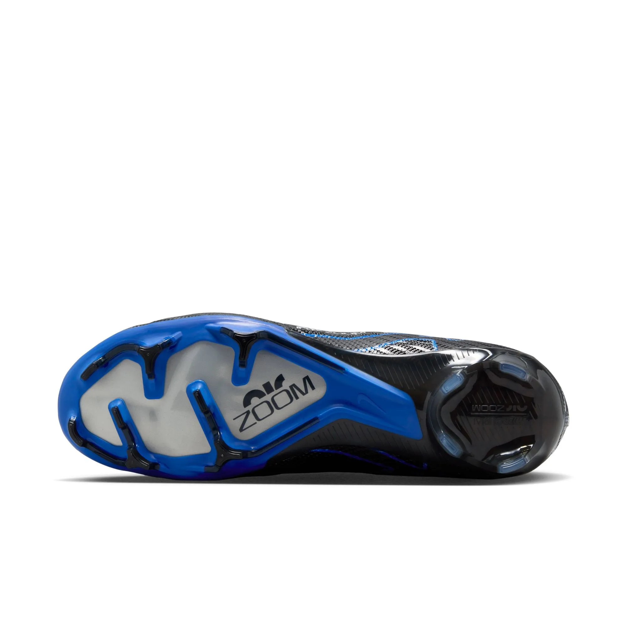 Nike Air Zoom Mercurial Vapor 15 Elite FG Soccer Cleat - Black/Chrome/HyperRoyal