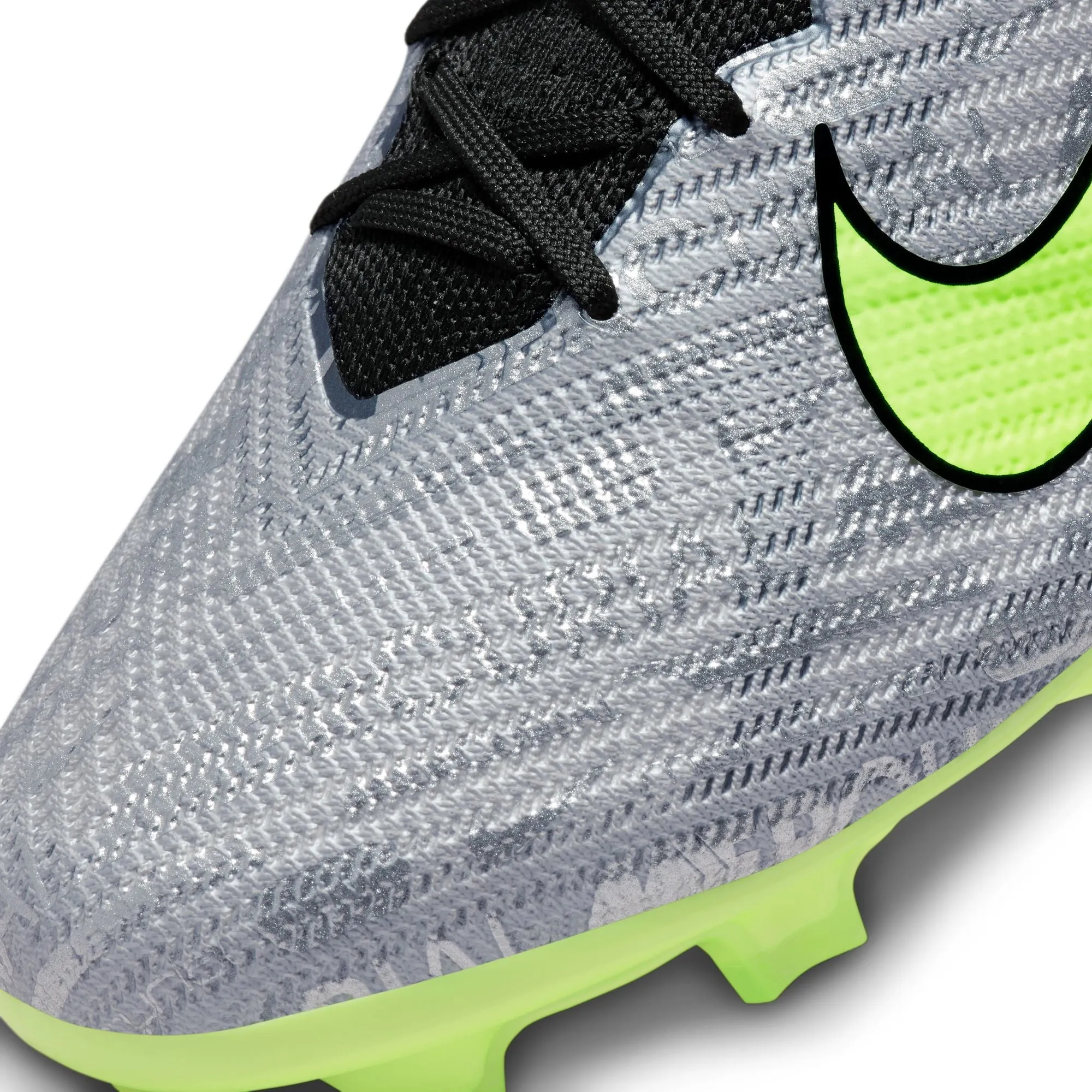 Nike Air Zoom Mercurial Vapor 15 Elite XXV FG Soccer Cleat - MetallicSilver/Volt/Black