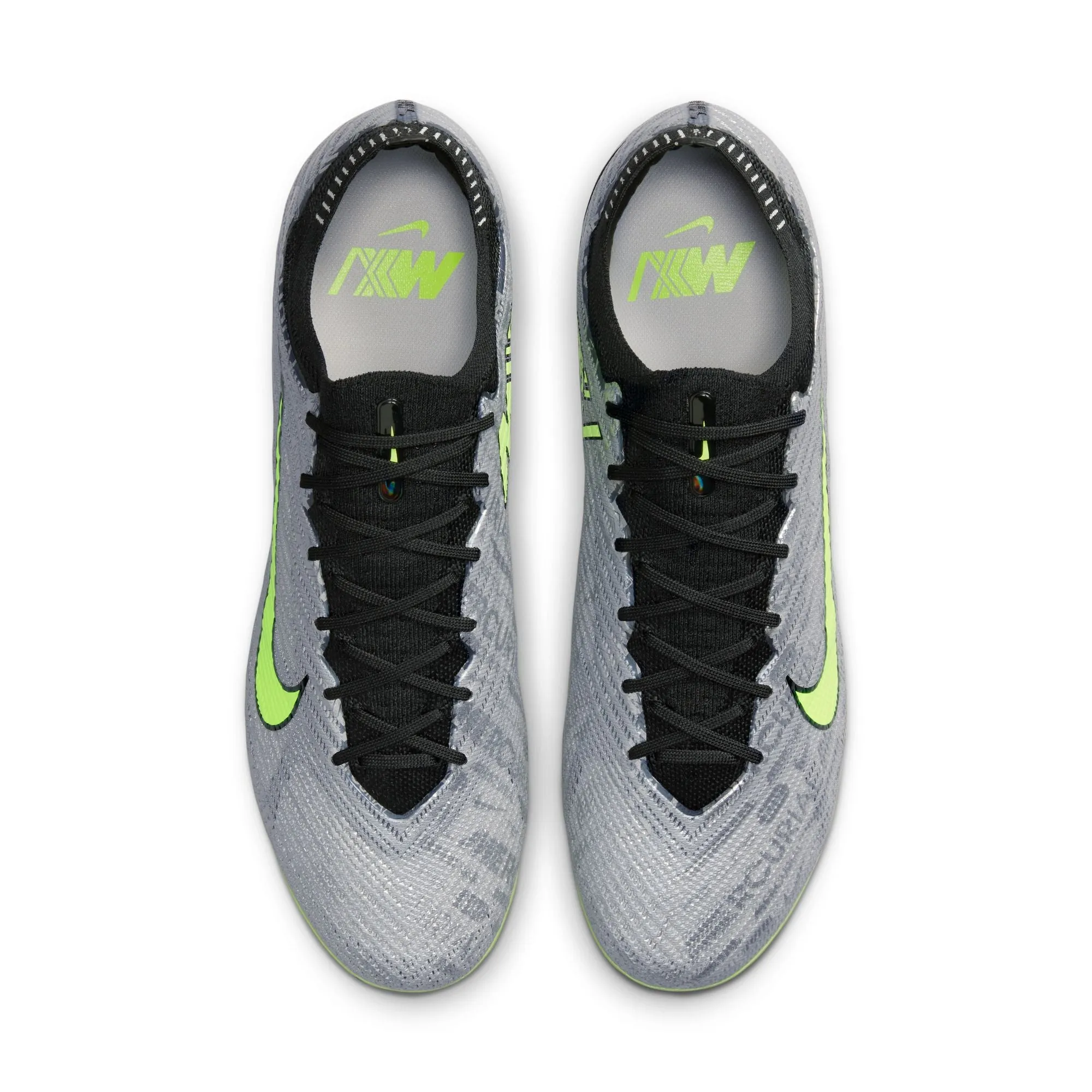 Nike Air Zoom Mercurial Vapor 15 Elite XXV FG Soccer Cleat - MetallicSilver/Volt/Black