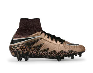 Nike Men's Hypervenom Phantom II FG Metallic Red Bronze/Green Glow/Black