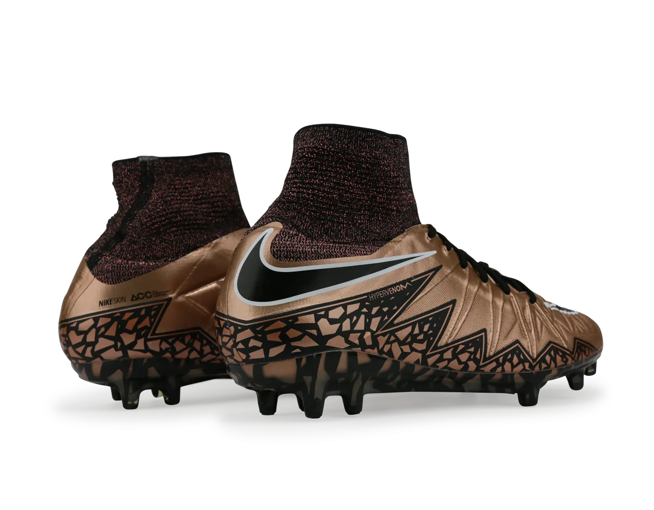 Nike Men's Hypervenom Phantom II FG Metallic Red Bronze/Green Glow/Black