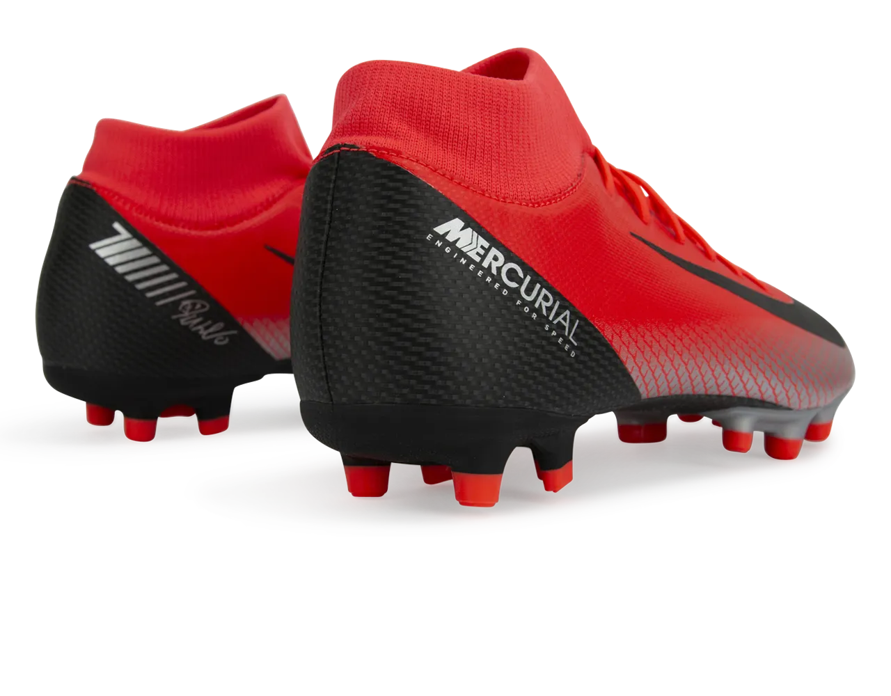 Nike Men's Mercurial CR7 Superfly 6 Academy MG Bright Crimson/Black