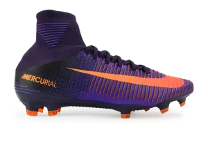 Nike Men's Mercurial Superfly V FG Purple Dynasty/Bright Citrus/Hyper Grape