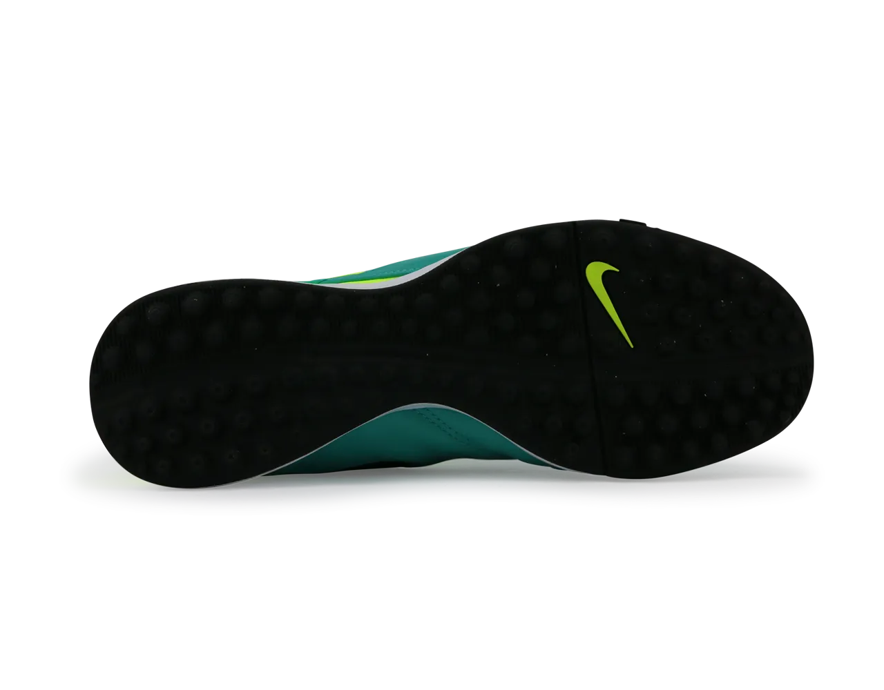 Nike Men's Tiempo Genio Leather Turf Soccer Shoes Clear Jade/Black/Volt