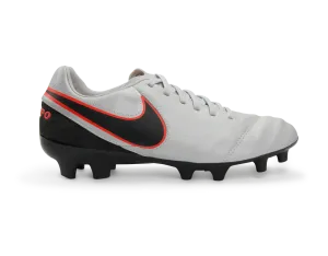 Nike Men's Tiempo Mystic V FG Pure Platinum/Black/Hyper Orange