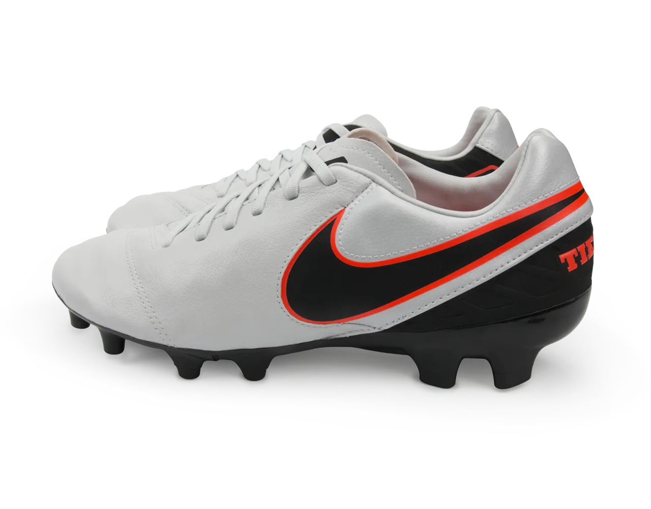 Nike Men's Tiempo Mystic V FG Pure Platinum/Black/Hyper Orange