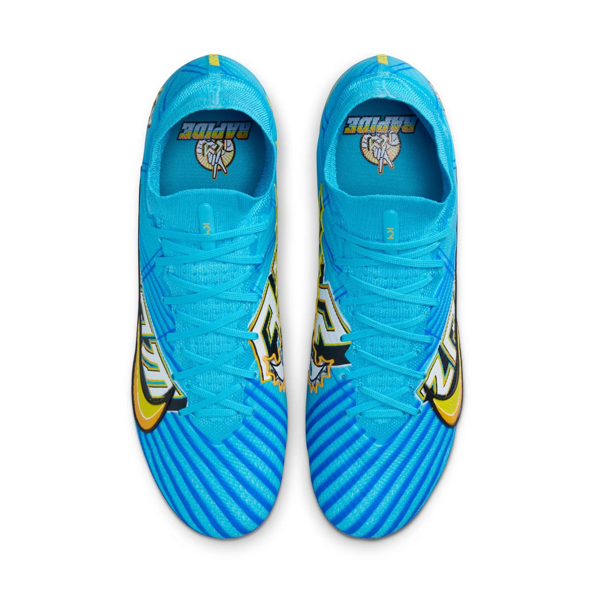 Nike Zoom Mercurial Superfly 9 Elite KM FG Firm Ground Soccer Cleat - Baltic Blue/White