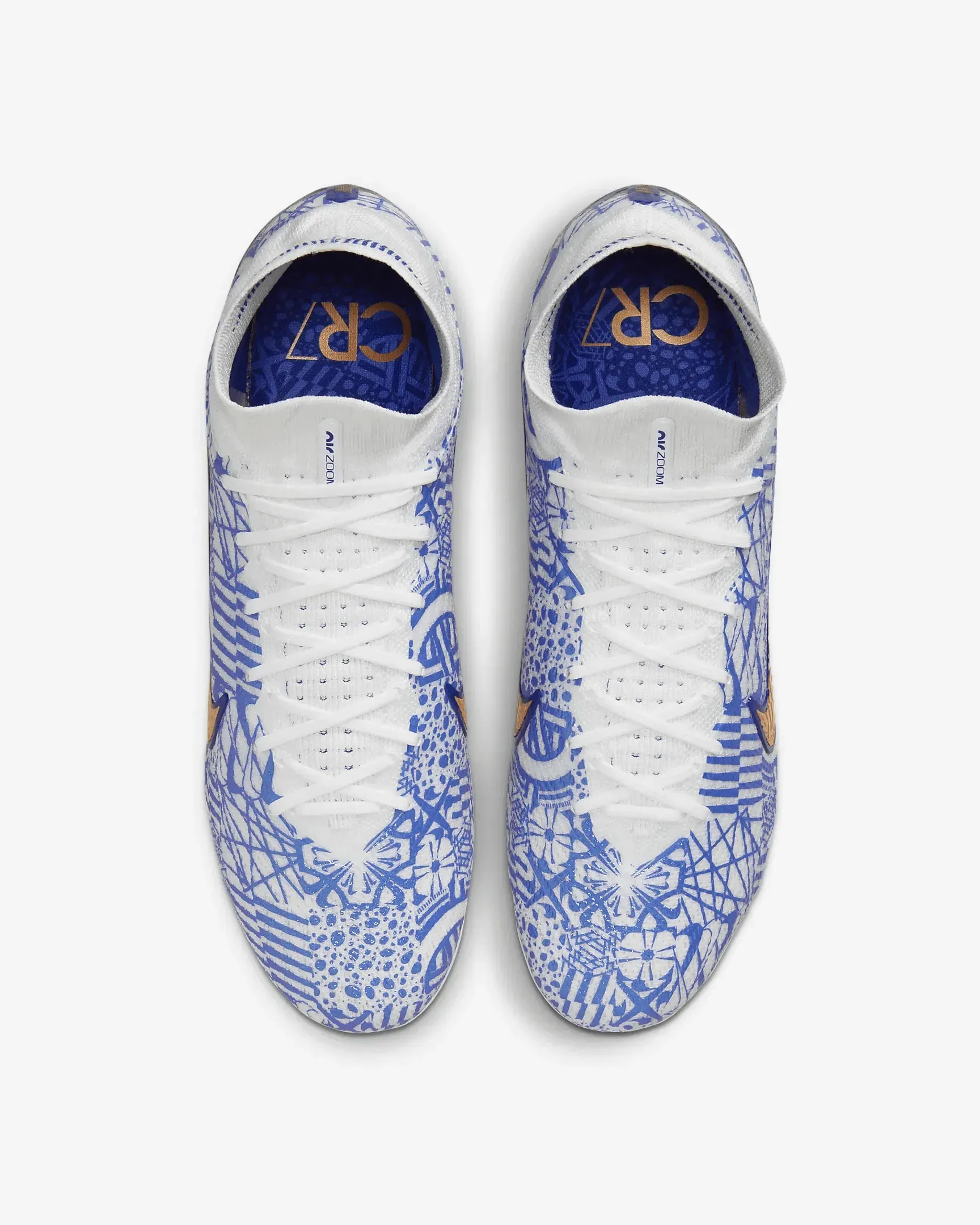 Nike Zoom Superfly 9 Elite CR7 FG - White-Metallic Copper