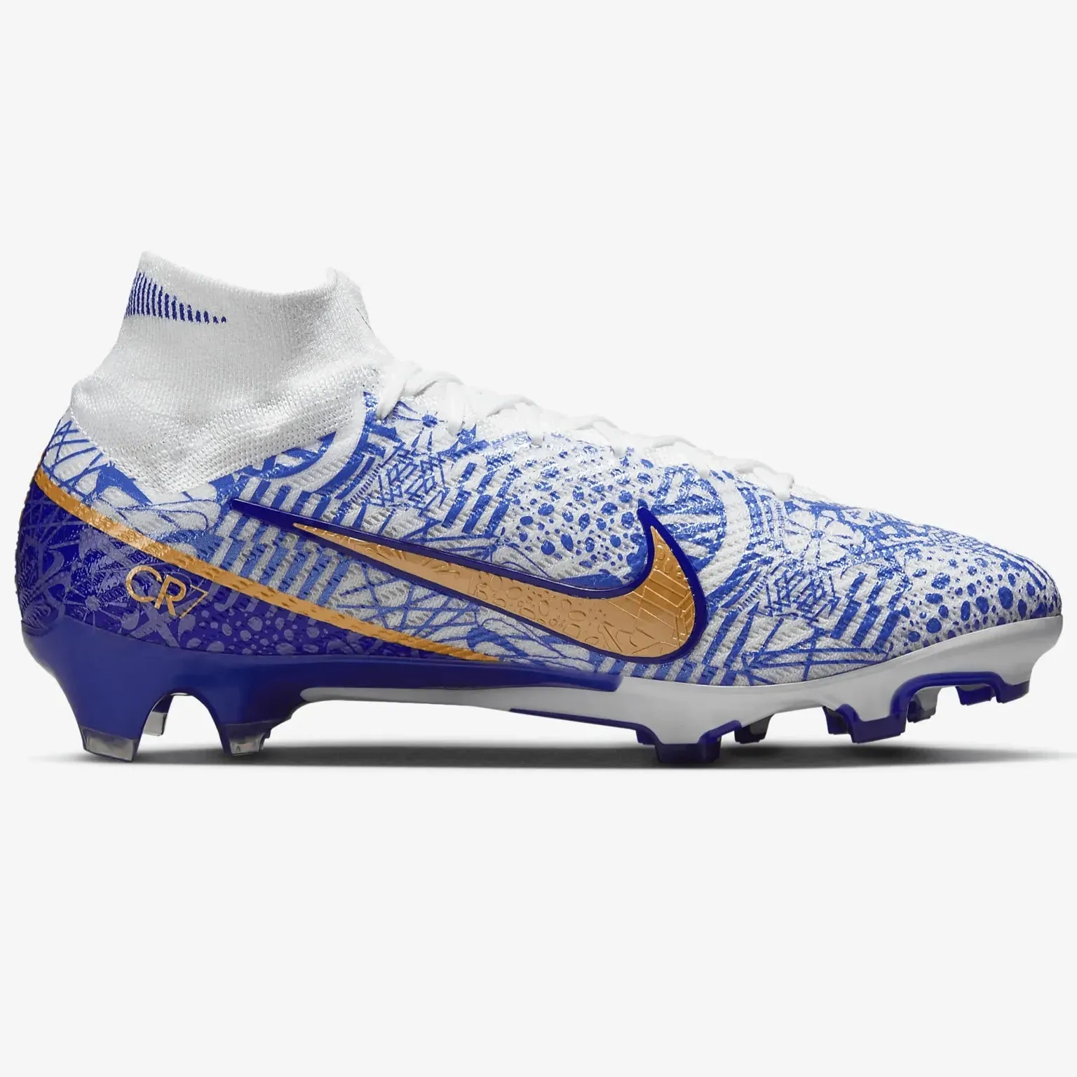 Nike Zoom Superfly 9 Elite CR7 FG - White-Metallic Copper