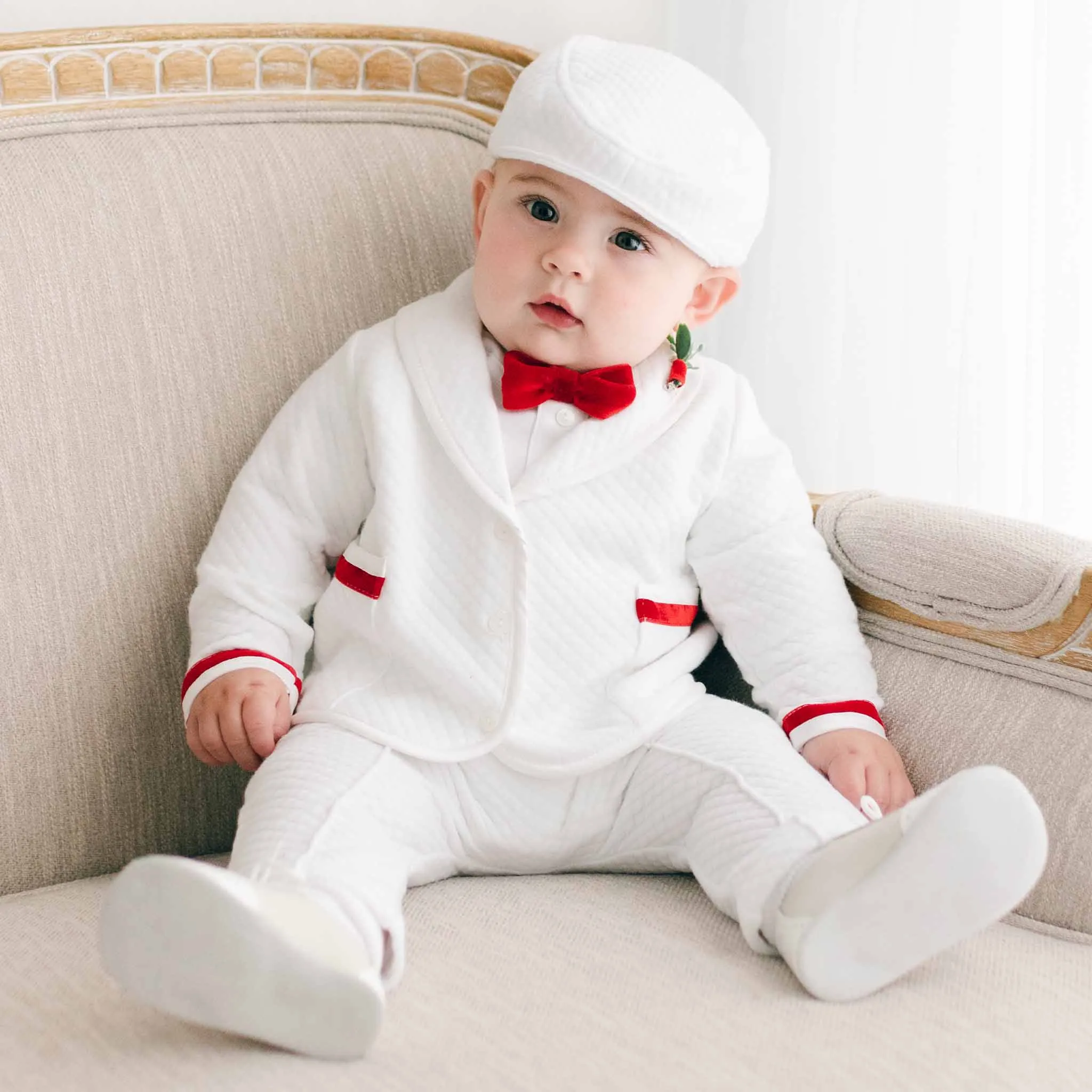 Noah 3-Piece Suit | Red Trim