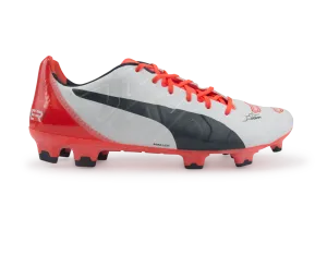 PUMA Men's evoPOWER 1.2 FG White/Total Eclipse/Lava Blast