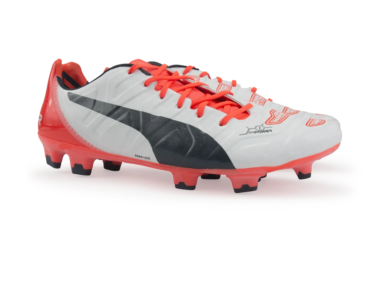 PUMA Men's evoPOWER 1.2 FG White/Total Eclipse/Lava Blast