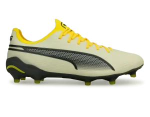 PUMA Men's King Ultimate FG/AG Alpine Snow/Asphalt Yellow