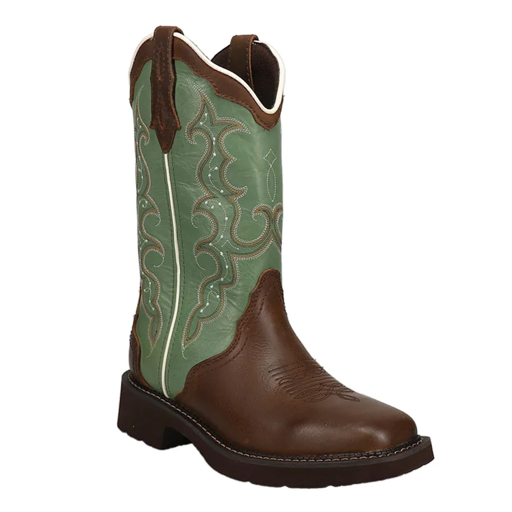 Raya Embroidered Square Toe Cowboy Boots