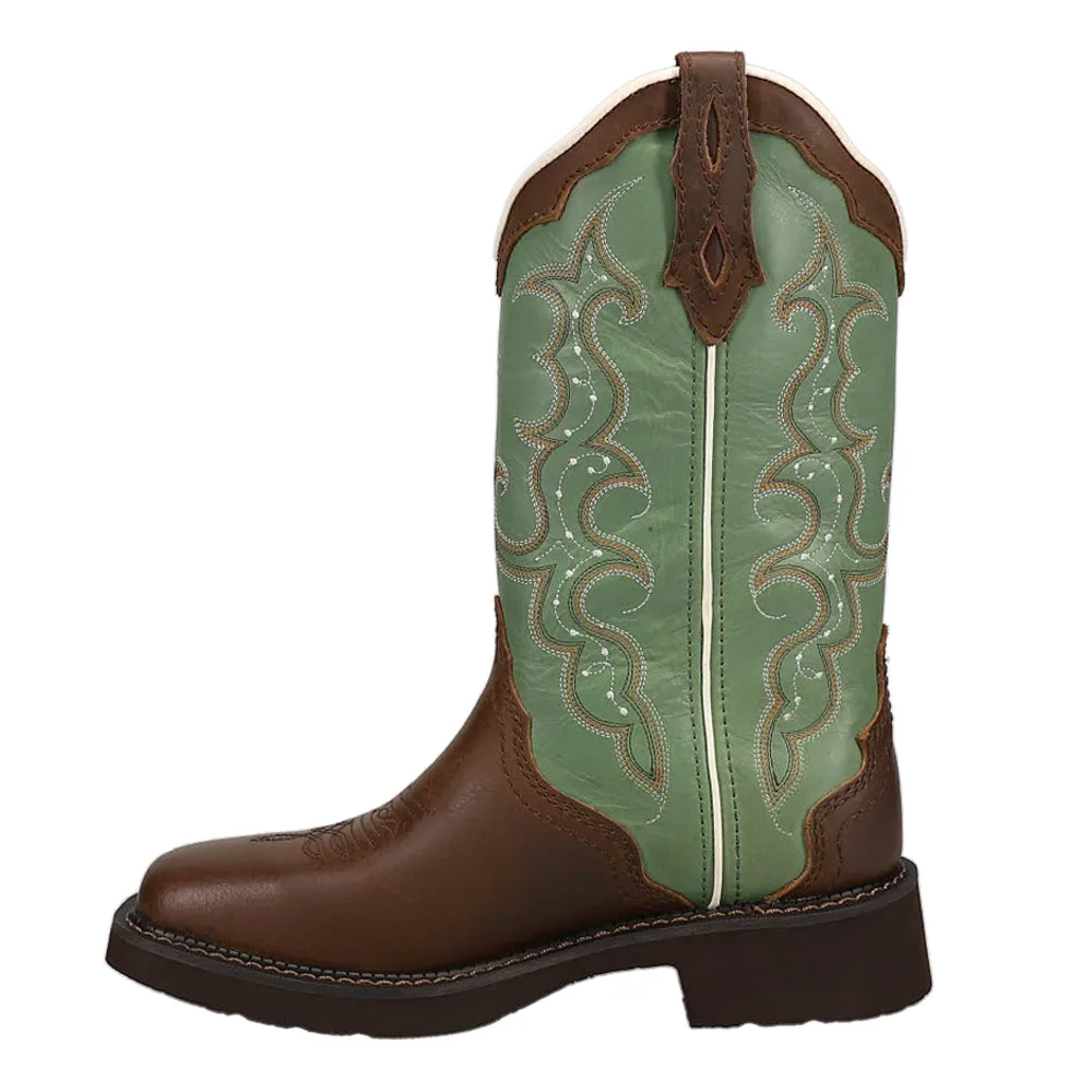 Raya Embroidered Square Toe Cowboy Boots