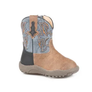 Roper INFANT Cowbaby Dalton Boot Tan/Blue