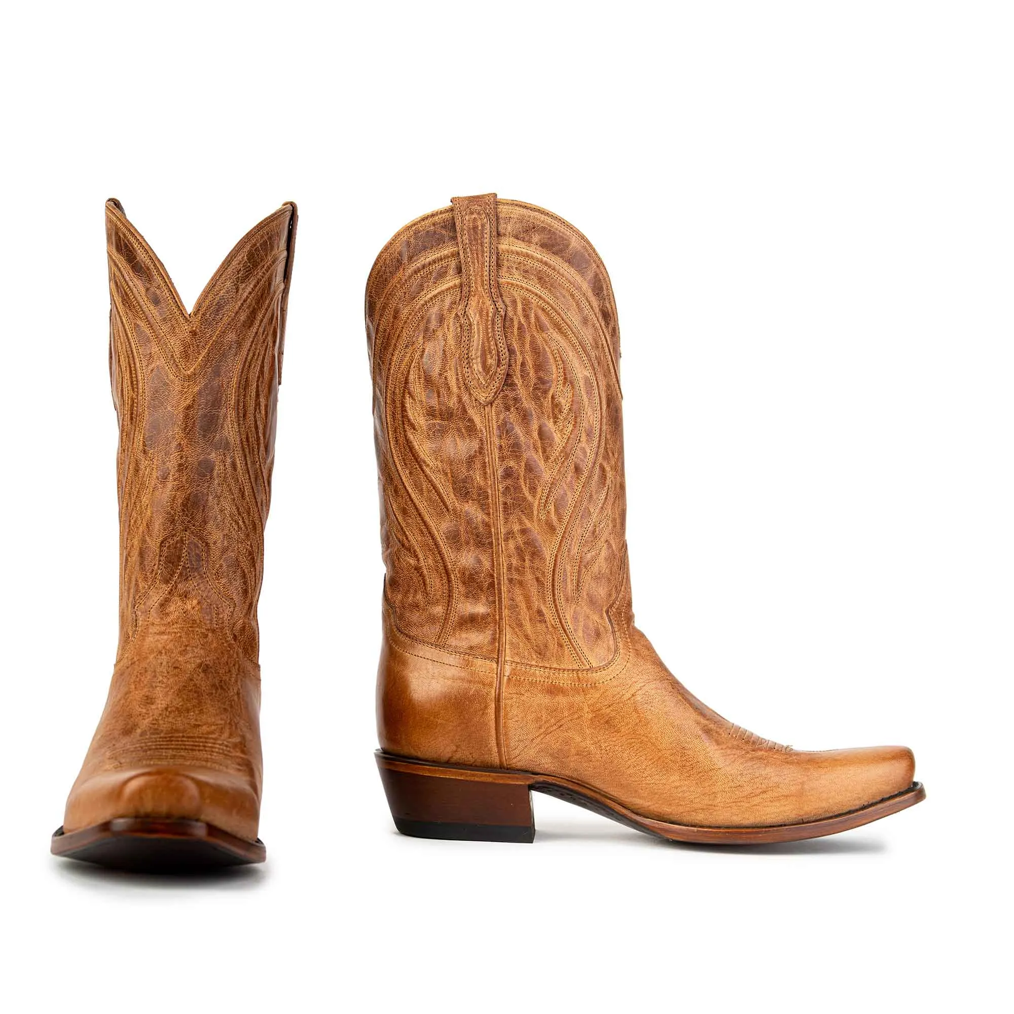 Rujo Boots Men's The Tate Peanut Mad Dog Goat Boots