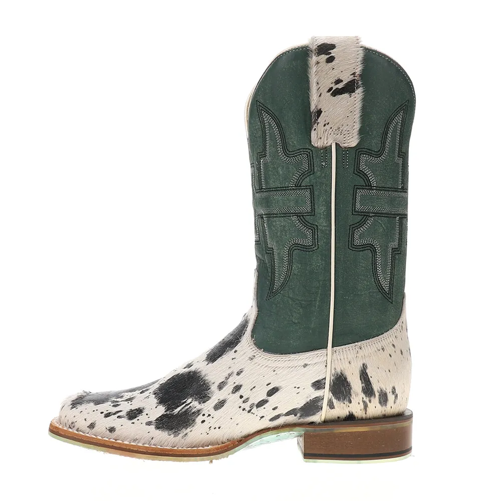 Shaggy Spot Square Toe Cowboy Boots