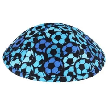 Soccer Design Kippot with Optional Personalization