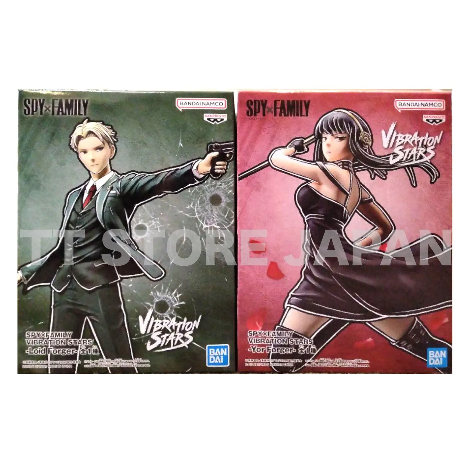 Spy x Family Figure Yor Forger Loid Forger Set Vibration Staras Banpresto